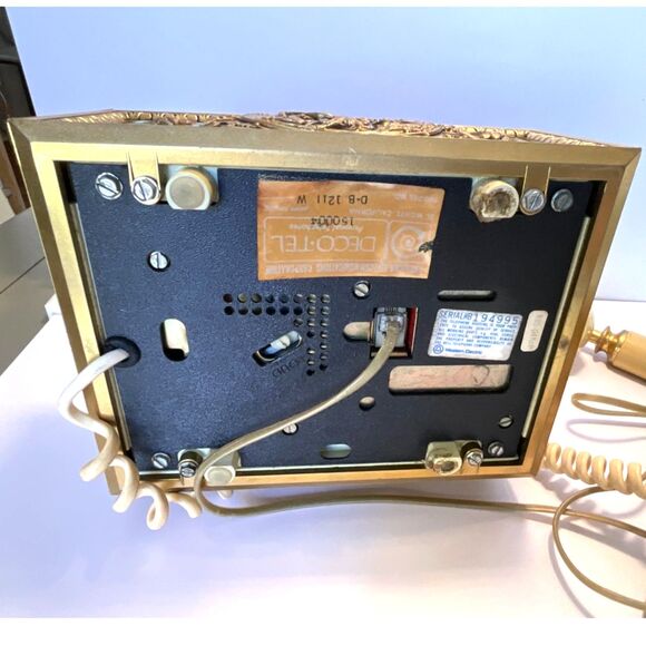 Vintage 1970's French Style rotary dial phone Deco-Tel - Picture 8 of 10